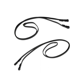 Rênes de mors, jeu de cuir, plates, étroites