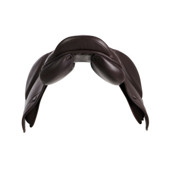 SELLE DE SAUT DOUBLE CUIR