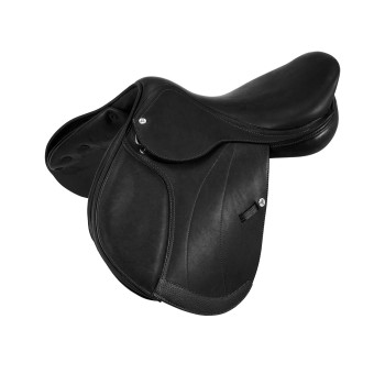 SELLE DE SAUT FIRENZE AVEC ARÔME EN BOIS ET DOUBLE CUIR