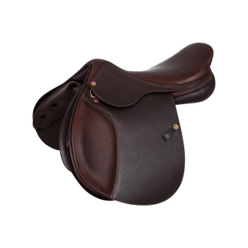 SELLE DE SAUT FIRENZE BOIS ARBRE CUIR MARTELÉ