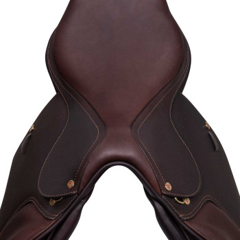 SELLE DE SAUT FIRENZE BOIS ARBRE CUIR MARTELÉ