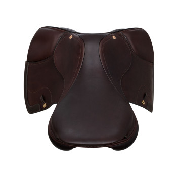 SELLE DE SAUT ROMA ARRONDISSEMENT EN BOIS DOUBLE CUIR