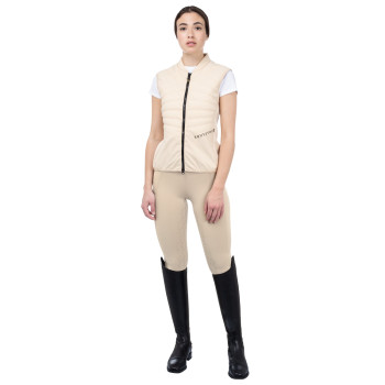 VESTE SANS MANCHES FEMME COUPE SLIM EN TISSU TECHNIQUE