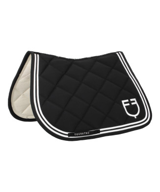 Tapis de selle de saut à doubles rayures en tissu technique EQUESTRO