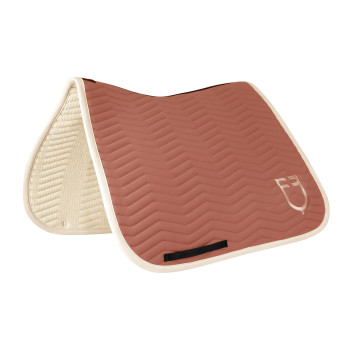 Tapis de selle de dressage matelassé à vagues en tissu technique EQUESTRO