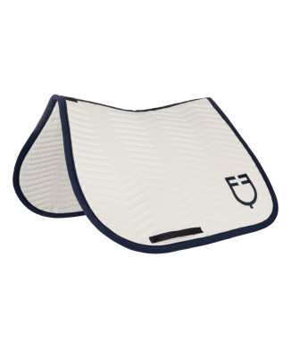 Tapis de selle matelassé à vagues en tissu technique EQUESTRO