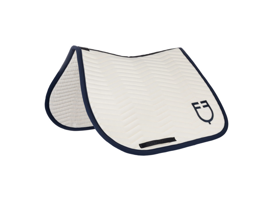 Tapis de selle matelassé à vagues en tissu technique EQUESTRO