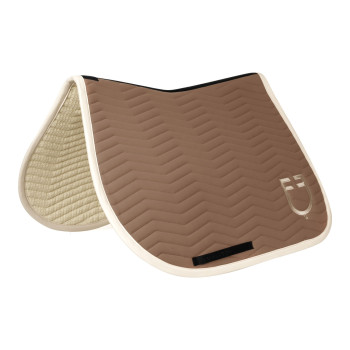 Tapis de selle matelassé à vagues en tissu technique EQUESTRO
