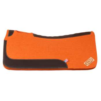 Tapis de selle western de Pool en feutre avec renforts en cuir