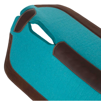 Tapis de selle western de Pool en feutre avec renforts en cuir