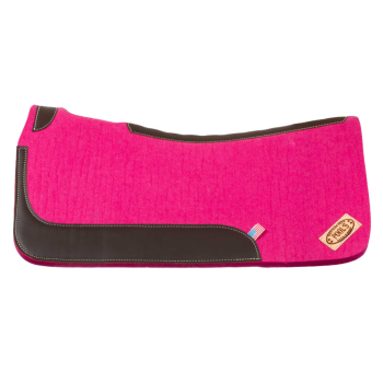 Tapis de selle western de Pool en feutre avec renforts en cuir