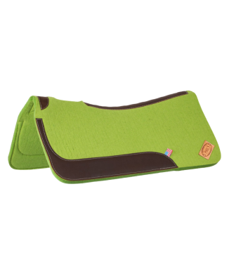 Tapis de selle western de Pool en feutre avec renforts en cuir