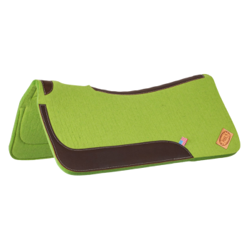 Tapis de selle western de Pool en feutre avec renforts en cuir