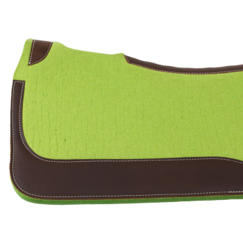 Tapis de selle western de Pool en feutre avec renforts en cuir