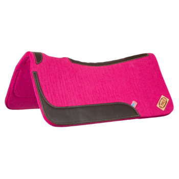 Tapis de selle western de Pool en feutre avec renforts en cuir