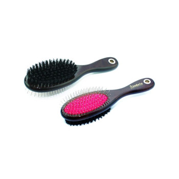 BROSSE À CRINIÈRE ET À QUEUE AVEC MANCHE