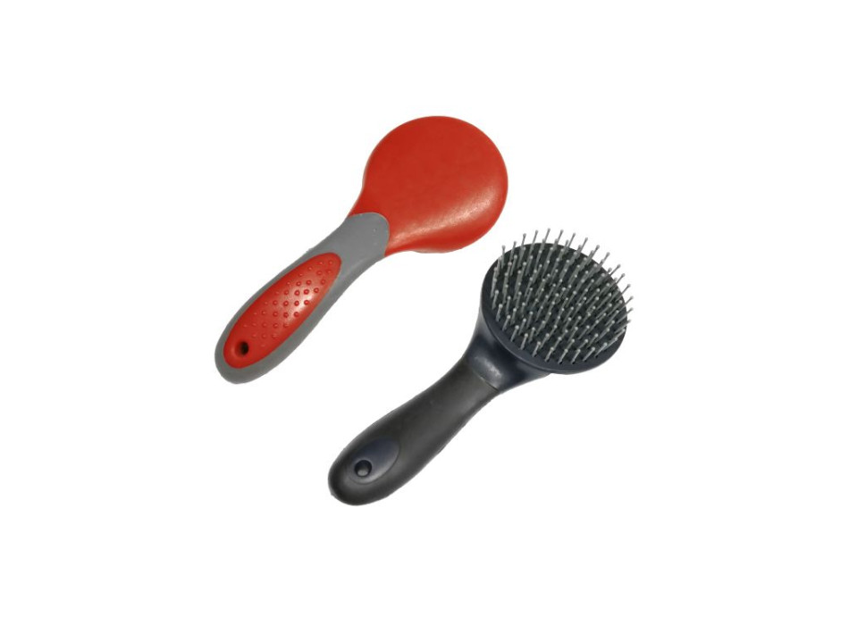 BROSSE RONDE POUR QUEUE ET CRINIÈRE AVEC MANCHE