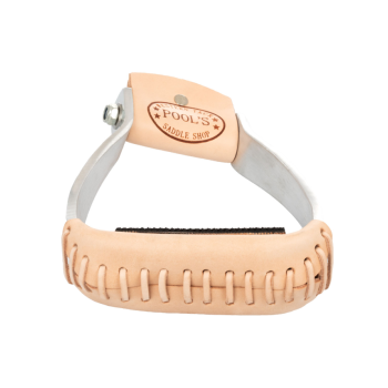 SUPPORT DE BARREL AVEC BANQUETTE RECOUVERTE DE CUIR POOL'S