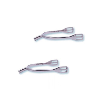 Éperons allemands pour femmes Stubben, 20 mm, sans molette (1 paire)