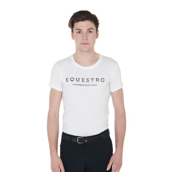 T-SHIRT HOMME COUPE SLIM AVEC INSCRIPTION EQUESTRO