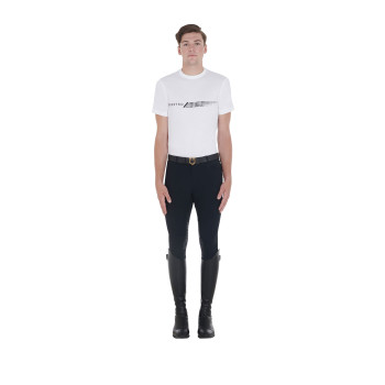 T-SHIRT HOMME COUPE SLIM AVEC IMPRIMÉ CONTRASTÉ