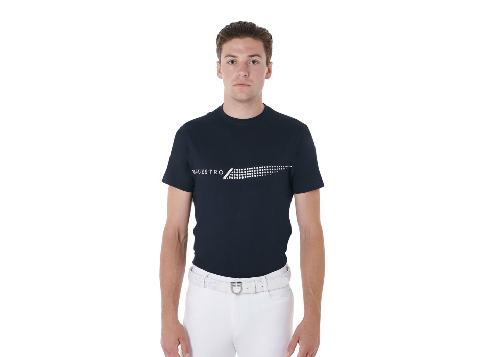 T-SHIRT HOMME COUPE SLIM AVEC IMPRIMÉ CONTRASTÉ