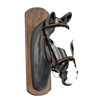 Têtière anglaise avec rênes en caoutchouc et laiton