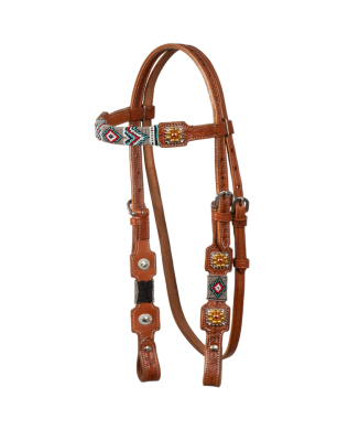 BRIGLIA CON DECORAZIONI IN PERLINE NAVAJO POOL'S