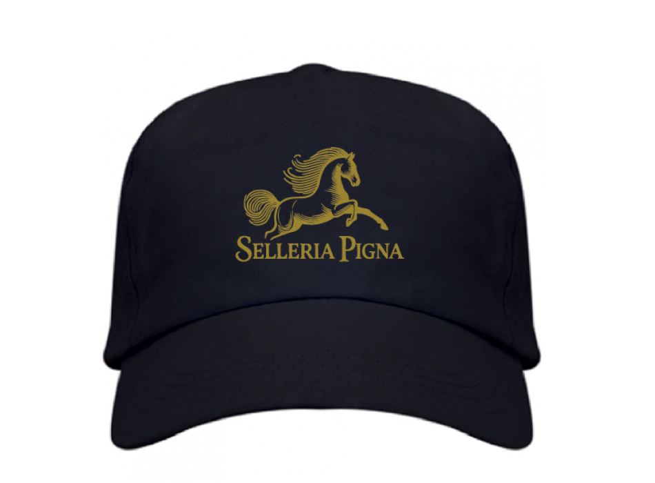 Cappellino unisex Blu NAVY/ Oro Selleria Pigna
