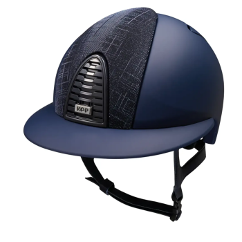 Casco Equitazione Cromo 2.0 / Matt Blu / Galassia Blu / Visiera Polo Large