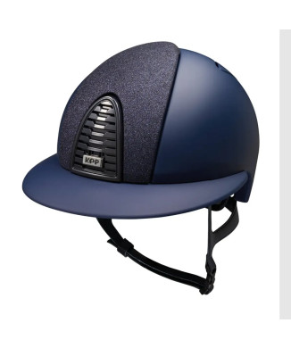 Casco Equitazione Cromo 2.0 / Matt Blu / Star Blu / Visiera Polo Large