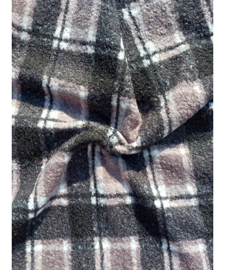 Coperta in misto lana-bouclé realizzata a mano e personalizzabile DHN 