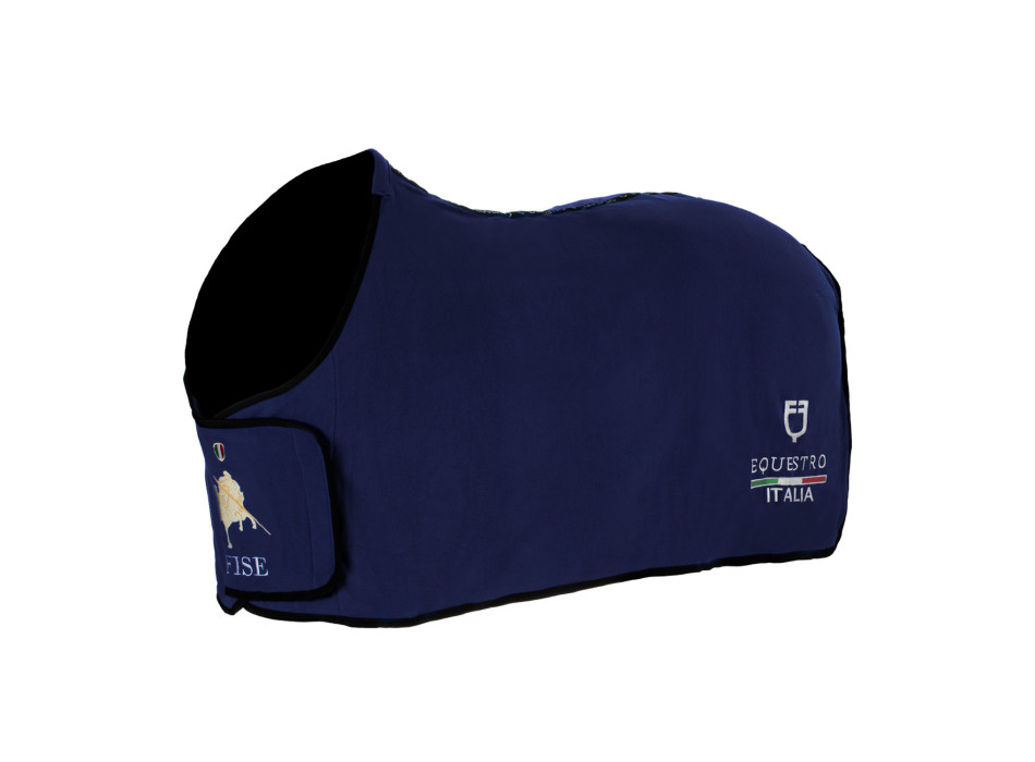 Coperta in pile con chiusura frontale Equestro X FISE