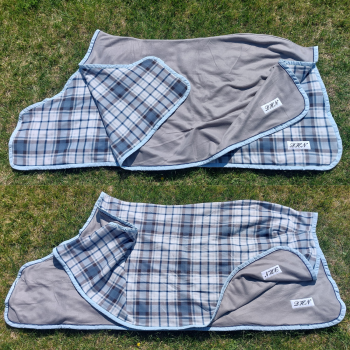 Coperta in pile double face realizzata a mano e personalizzabile DHN 