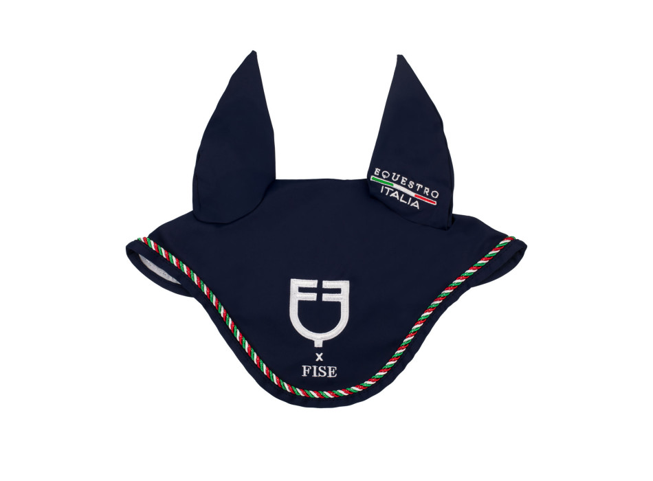Cuffietta con piping tricolore Equestro X FISE