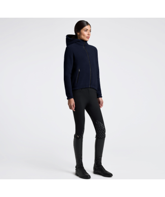 Felpa con cappuccio in fleece tecnino da donna CAVALLERIA TOSCANA 