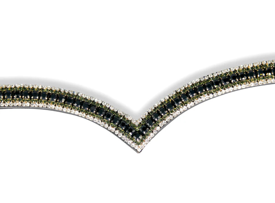 Frontalino Sparks N Blings TheOne V Shape Grey Black