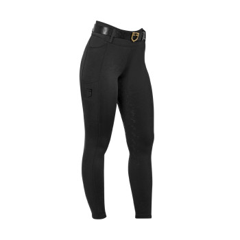 Leggings donna a vita alta con passanti EQUESTRO