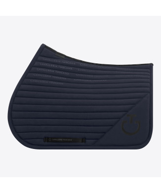 Logo Print Jersey Jumping Saddle Pad