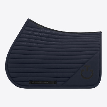 Logo Print Jersey Jumping Saddle Pad