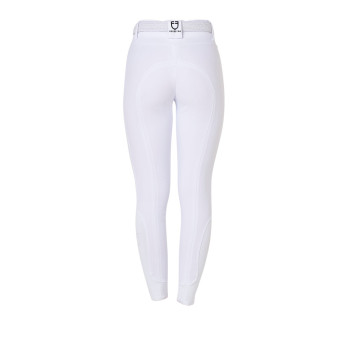 Pantaloni donna a vita alta con grip ginocchio EQUESTRO