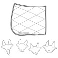 SET sottosella e cuffietta DHN per stile da DRESSAGE per cavallo/pony realizzato a mano e personalizzabile