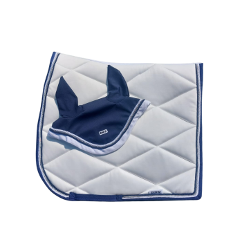 SET sottosella e cuffietta DHN per stile da DRESSAGE per cavallo/pony realizzato a mano e personalizzabile