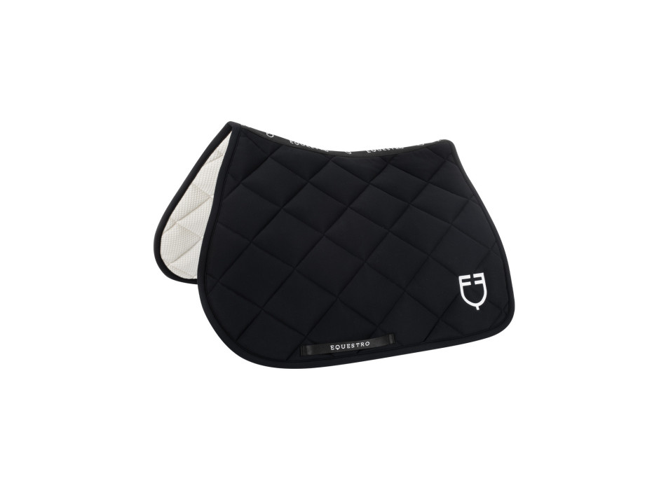 Sottosella salto con logo ricamato black line edition EQUESTRO