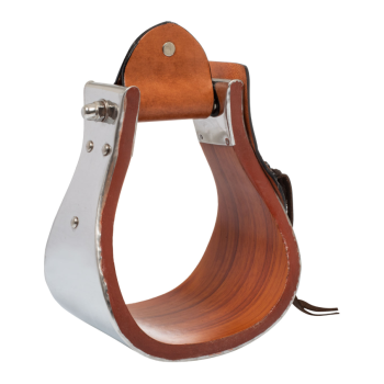 STAFFE WESTERN IN METALLO E LEGNO CON INSERTI IN CUOIO POOL'S