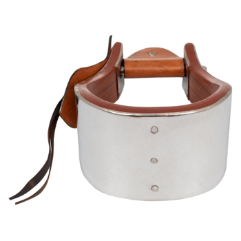 STAFFE WESTERN IN METALLO E LEGNO CON INSERTI IN CUOIO POOL'S