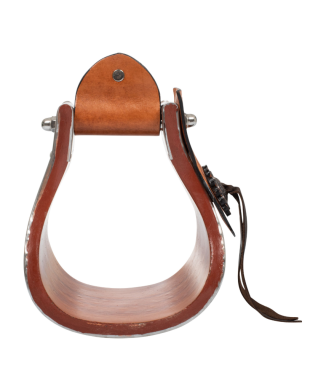 STAFFE WESTERN IN METALLO E LEGNO CON INSERTI IN CUOIO POOL'S