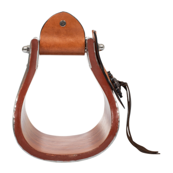 STAFFE WESTERN IN METALLO E LEGNO CON INSERTI IN CUOIO POOL'S