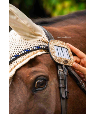 Targa con numero per cavallo glitterato SPARKS N BLINGS