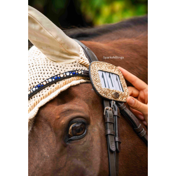 Targa con numero per cavallo glitterato SPARKS N BLINGS